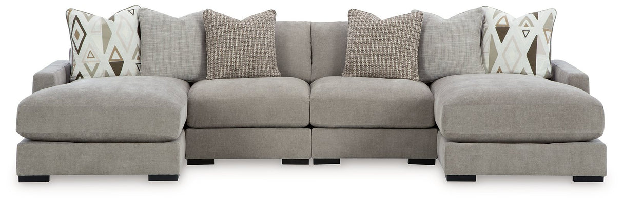 Riverview Sectional Sofa Double Chaise Pit (4pc)