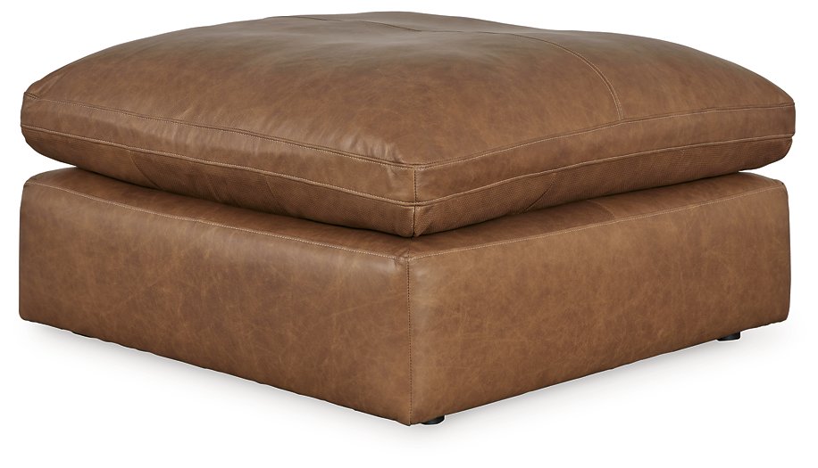 Leather Cloud Oversized Accent Ottoman