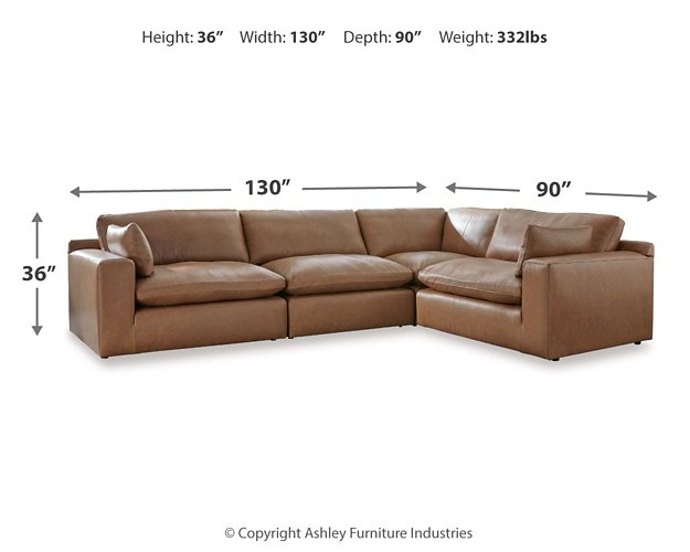 Leather Cloud Couch Sectional