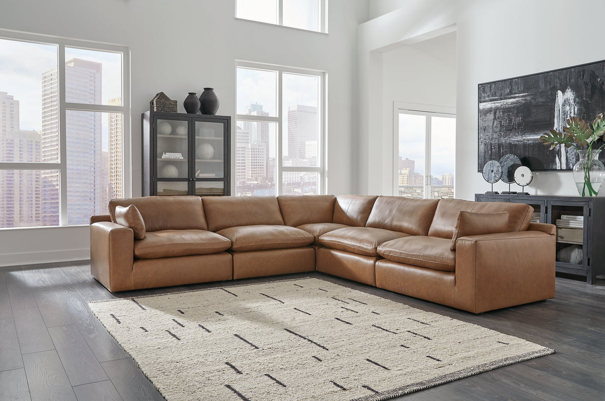 Leather Cloud Couch Sectional