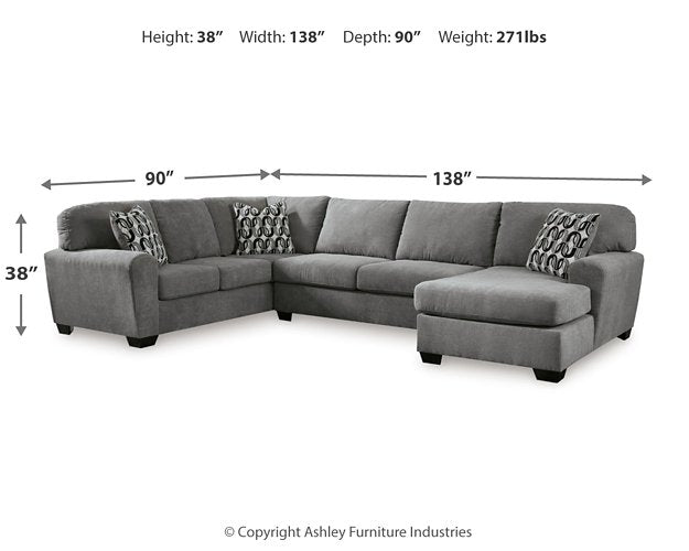 Birkdale Court Sectional with Chaise - Pull Up A Couch