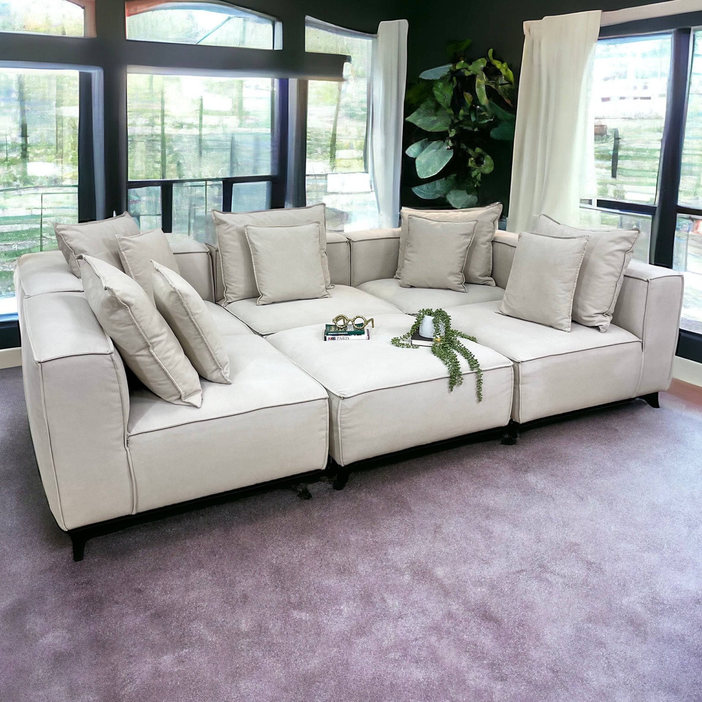 Arhaus 6pc Pit Couch