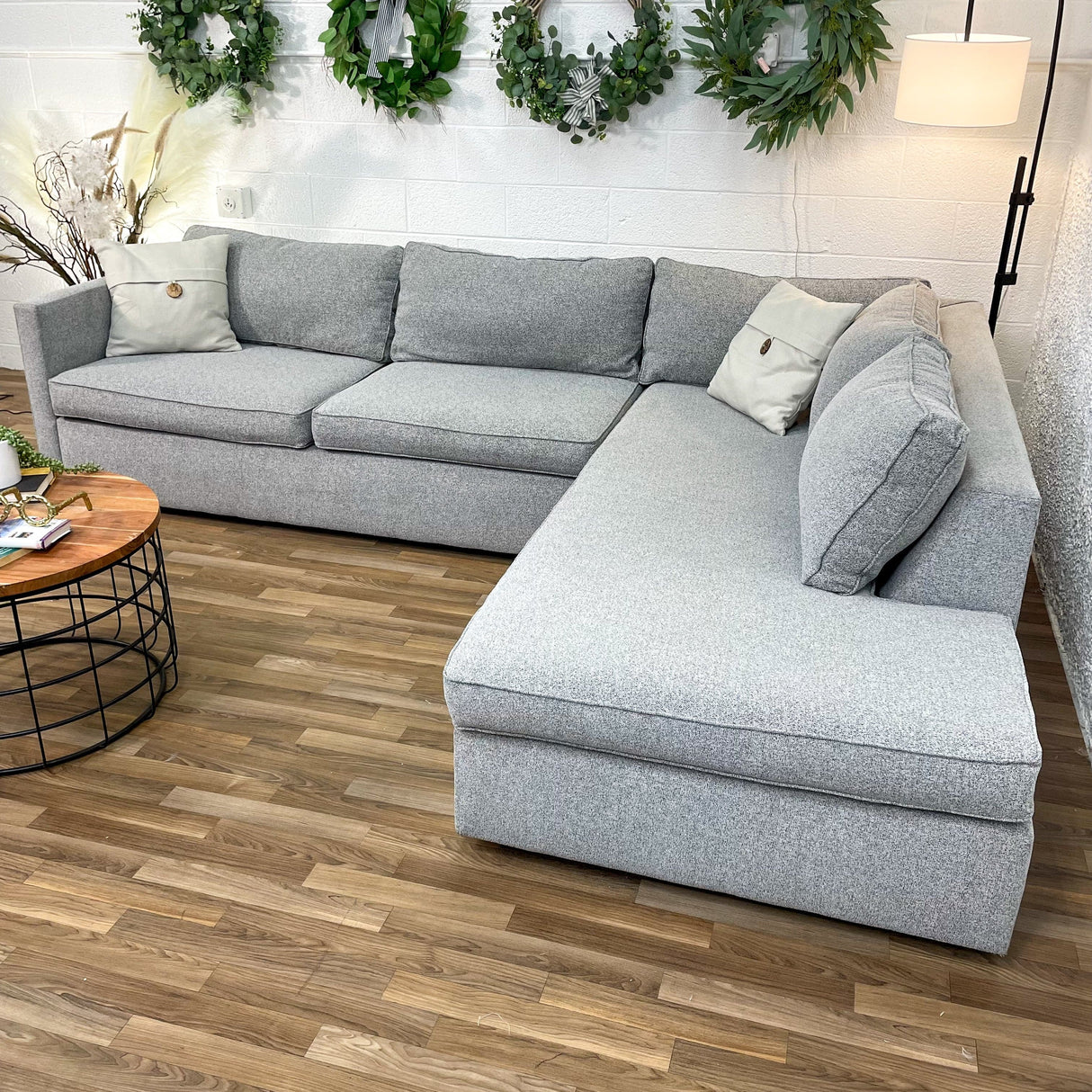 West Elm Harris 2pc Sectional with Bumper Chaise - Pull Up A Couch