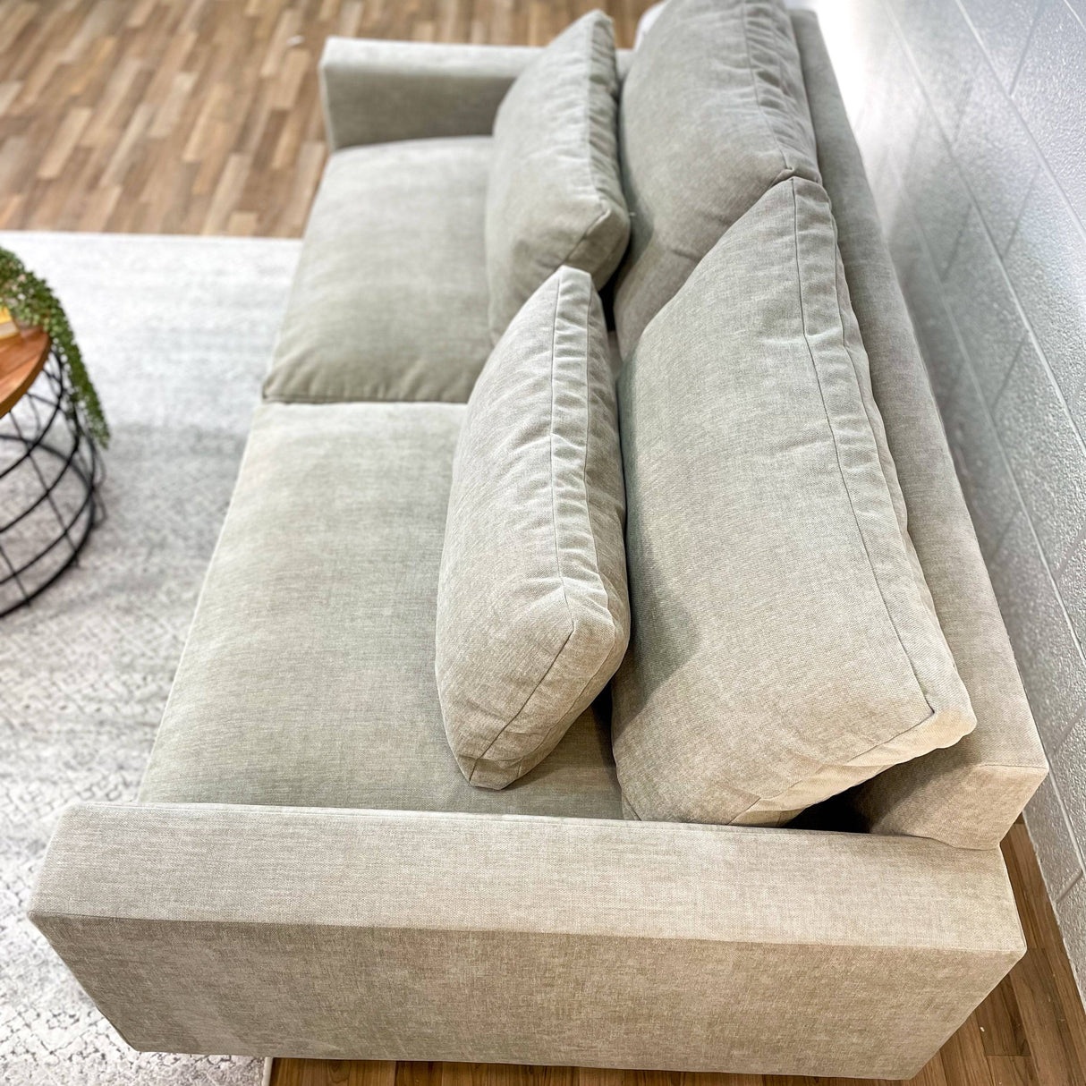 West Elm Harmony 82” Sofa with performance Distressed Velvet fabric - Pull Up A Couch