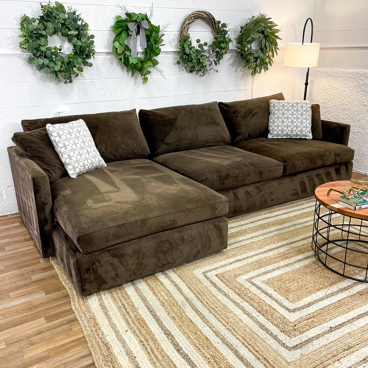 Crate & Barrel 2pc Deep Lounge Sectional - Pull Up A Couch