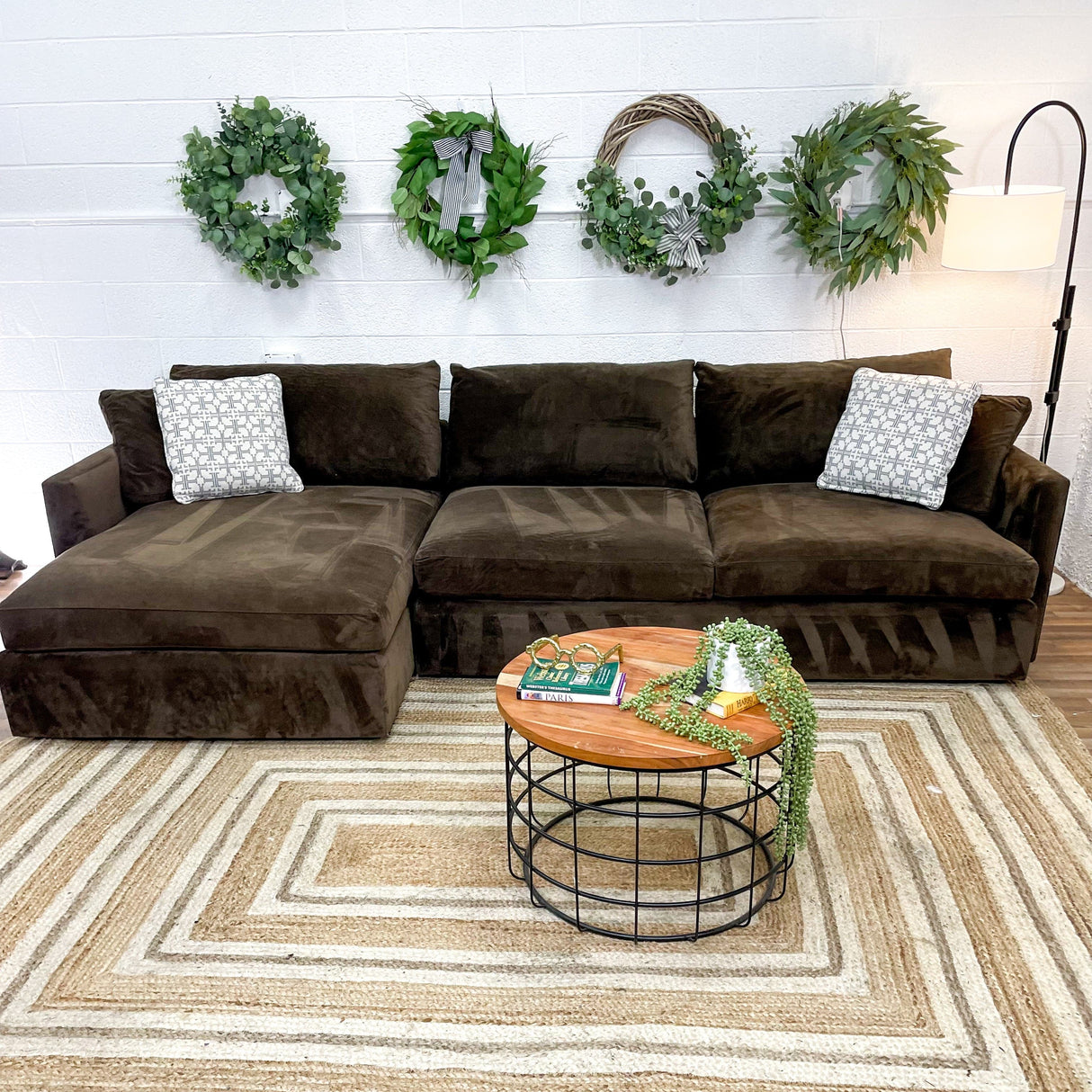 Crate & Barrel 2pc Deep Lounge Sectional - Pull Up A Couch