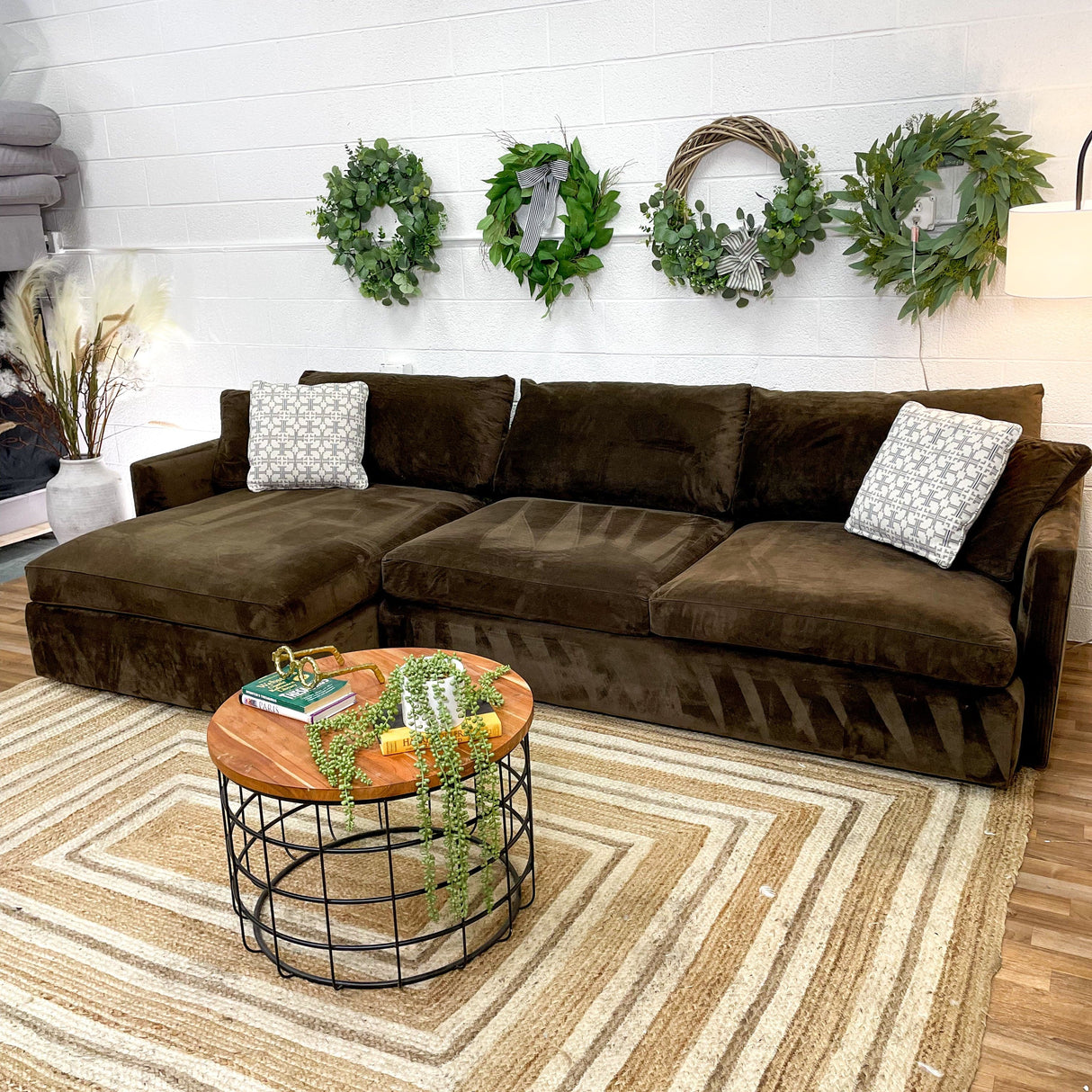 Crate & Barrel 2pc Deep Lounge Sectional - Pull Up A Couch