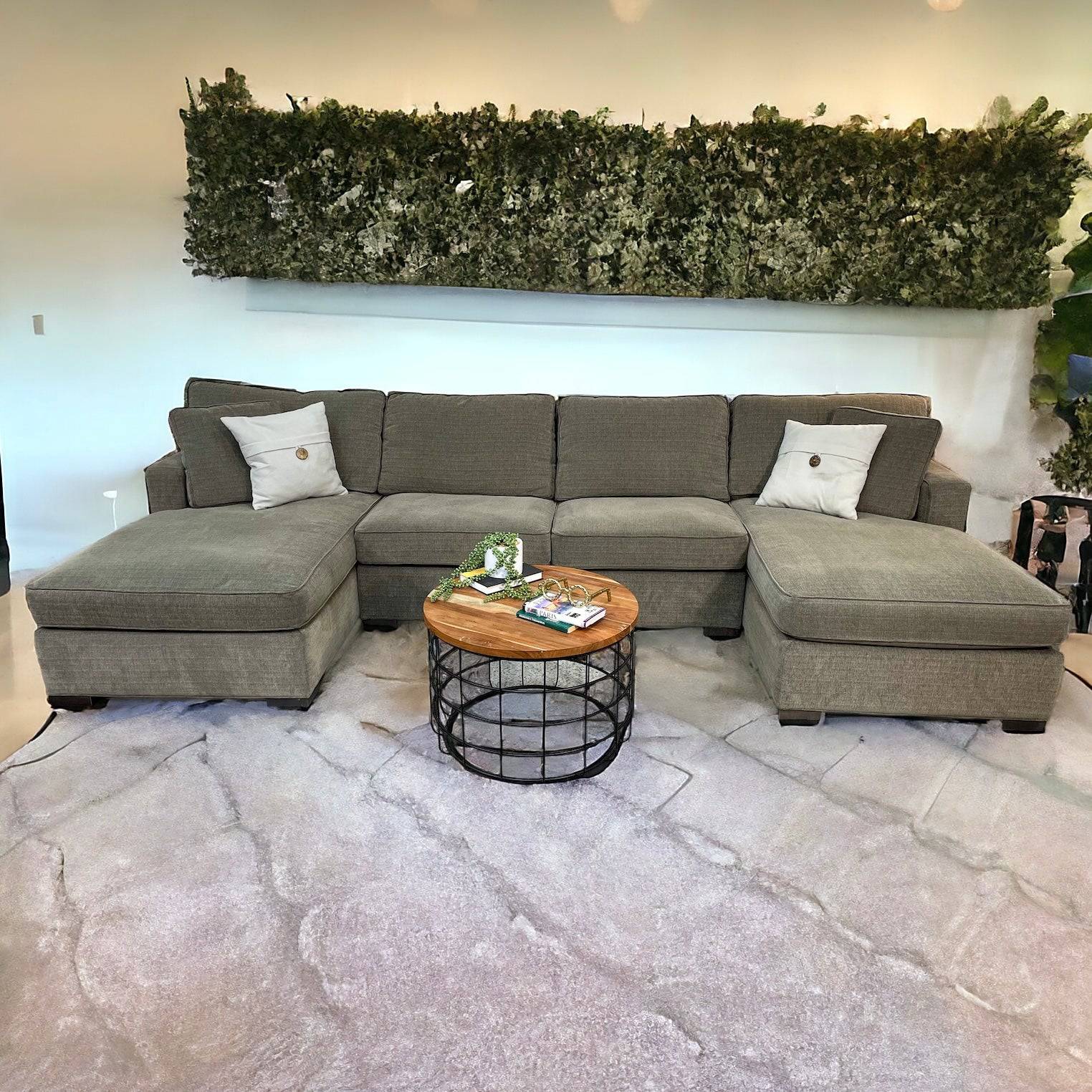 Arhaus Dune 3pc Sectional w/Double Chaise