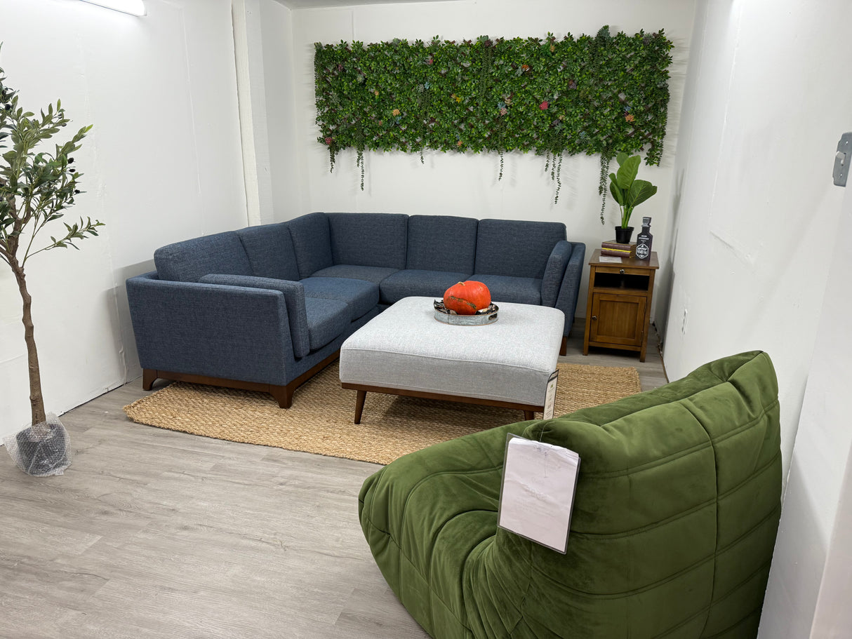 ARTICLE - Ceni 88" Corner Sectional - Denim Blue