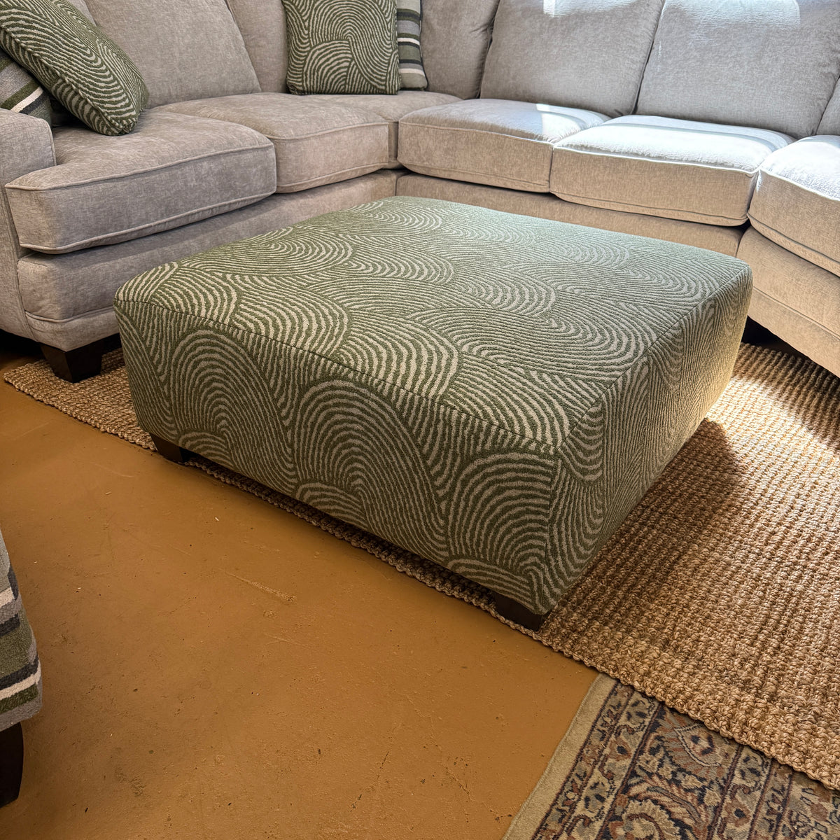 Belmont 4pc Corner Sectional w/ Cuddle Corner + Ottoman