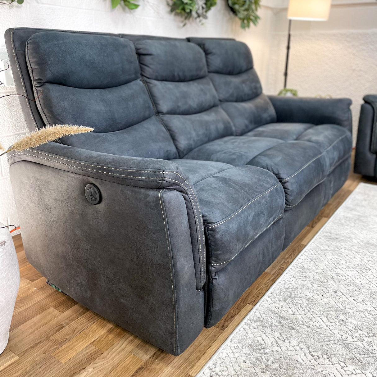 Sofa Loveseat Set with Recliners, Rockers, USB Ports - Pull Up A Couch