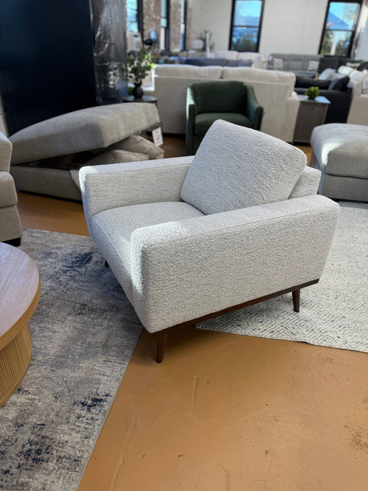 ARTICLE - Rhett 38.5" Lounge Chair - Pepper Ivory