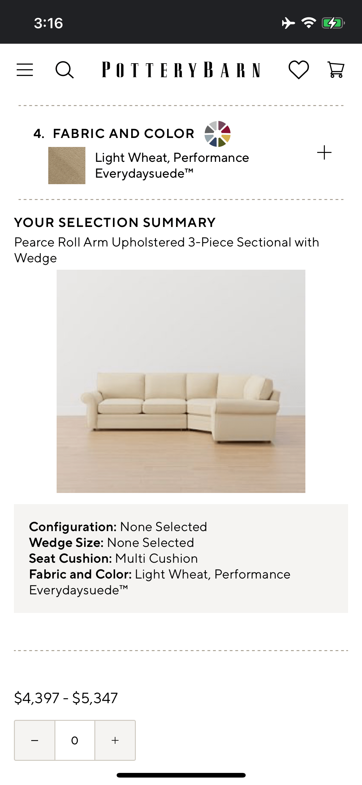 Pottery Barn Pearce 3pc Rolled Arm Sectional - Pull Up A Couch