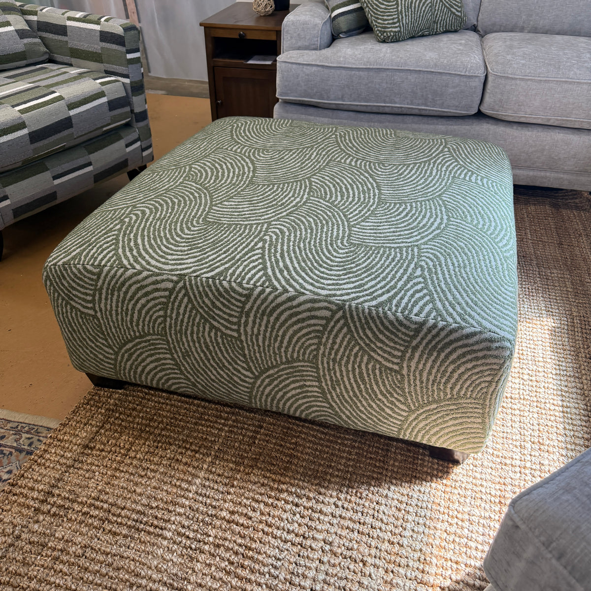 Belmont 4pc Corner Sectional w/ Cuddle Corner + Ottoman