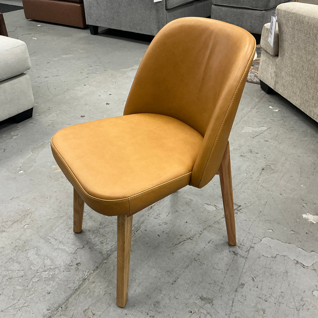 ARTICLE - Alta Leather Dining Chairs (Light Oak & Tan)