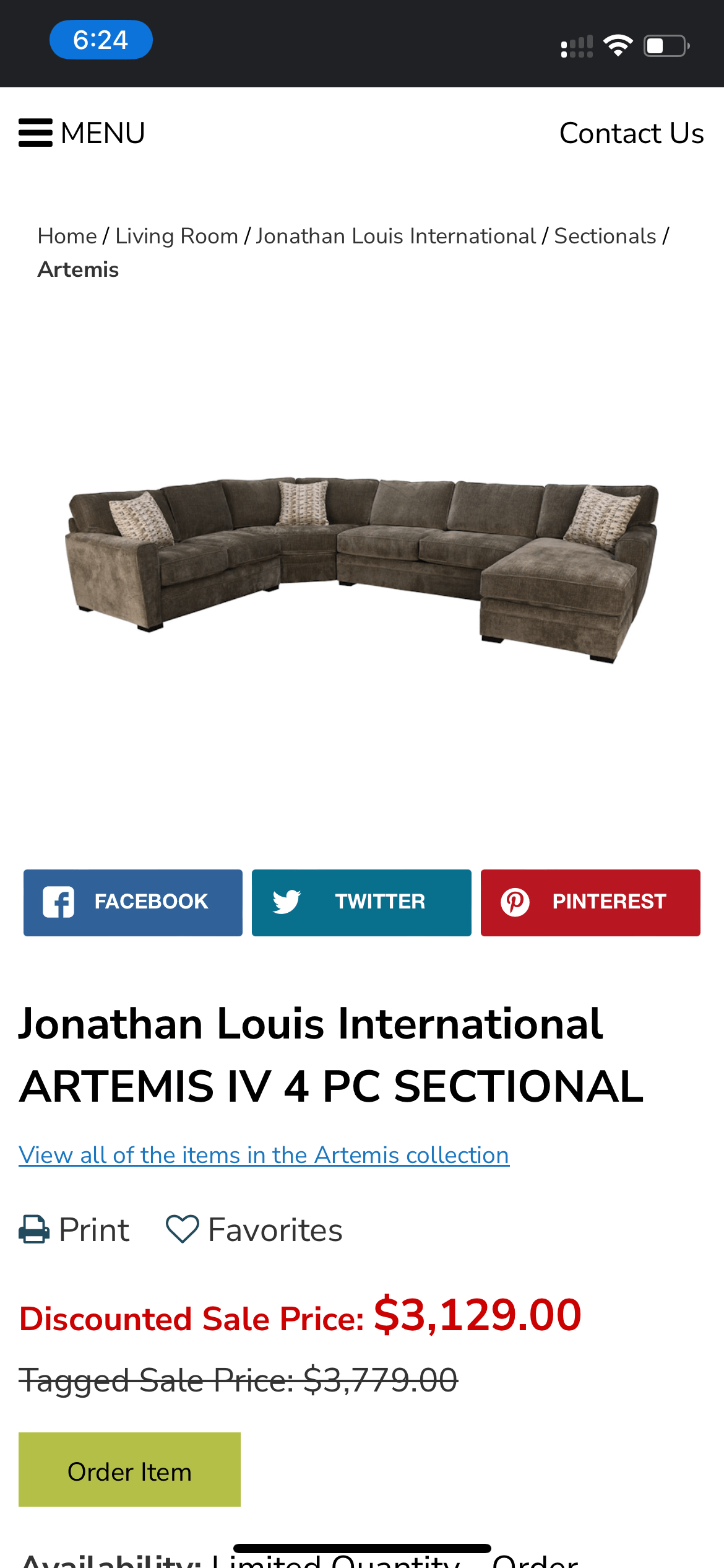 Macy's Jonathan Louis 4pc Sectional w/Wedge and Chaise - Pull Up A Couch