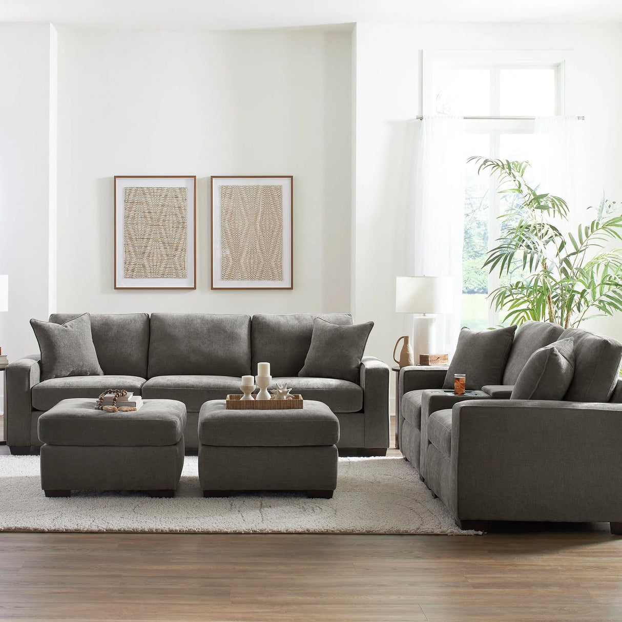 LoungeCraft Sectional Sofa (3pc)