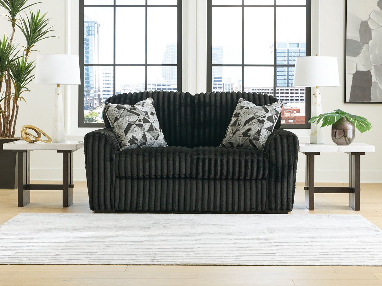 Midnight-Madness Loveseat - Pull Up A Couch