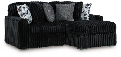 Midnight-Madness Sectional with Chaise