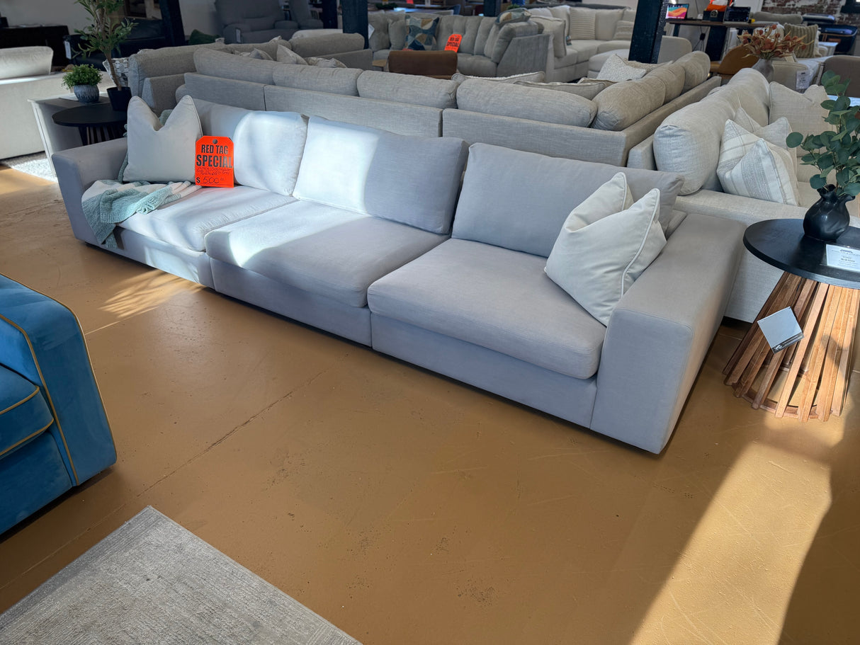 Beta 137.5" Modular Sofa - Welsh Gray
