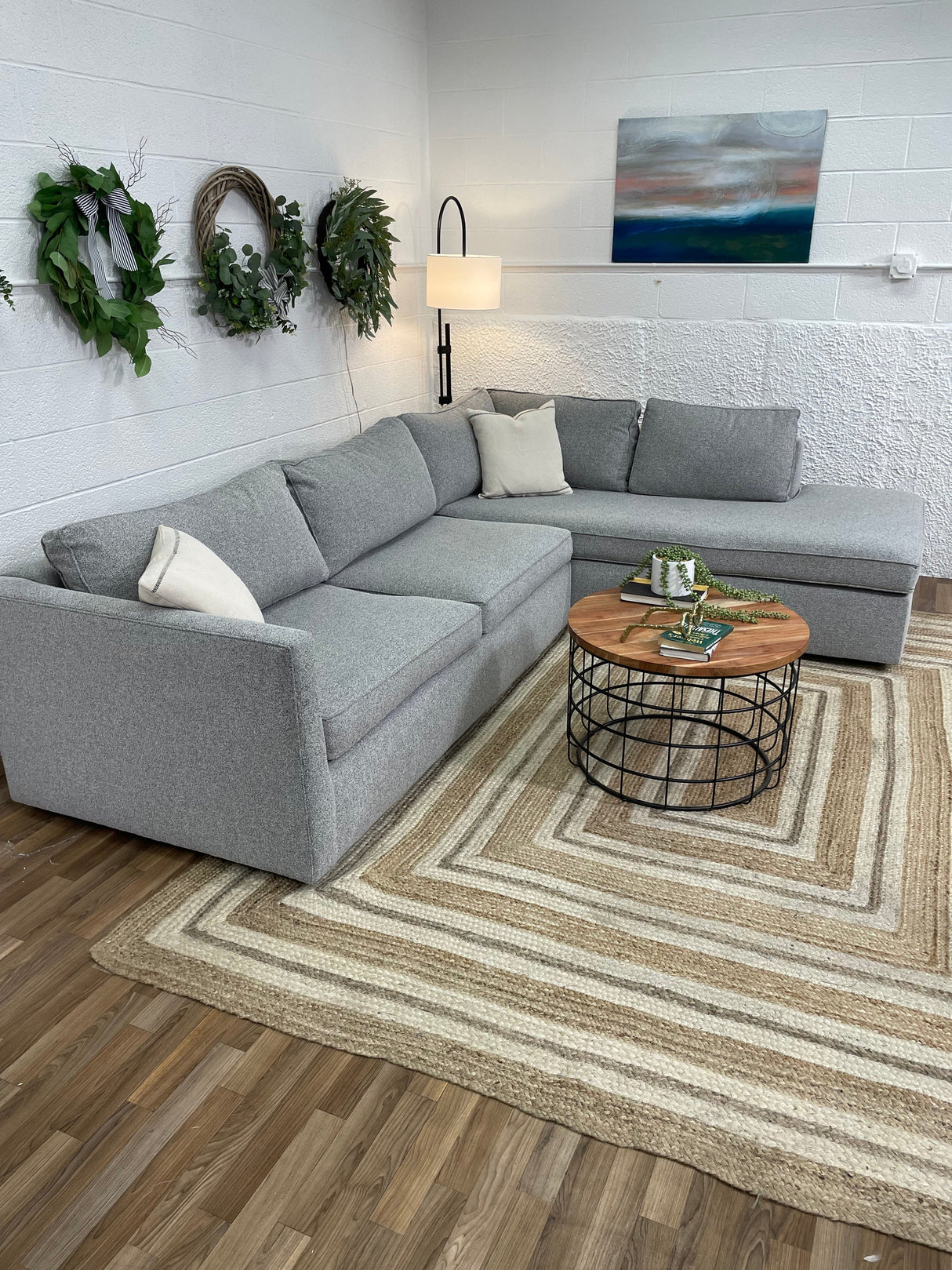 West Elm Harris 2pc Sectional w/Bumper Chaise - Pull Up A Couch