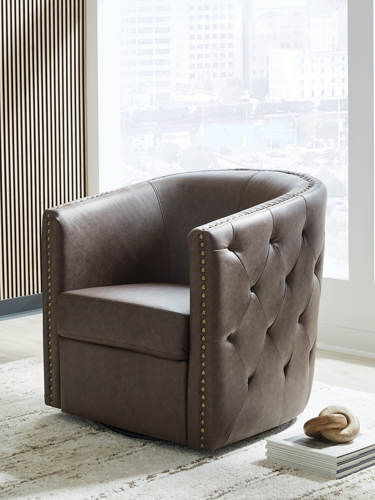 Brentlow Swivel Accent Chair - Pull Up A Couch