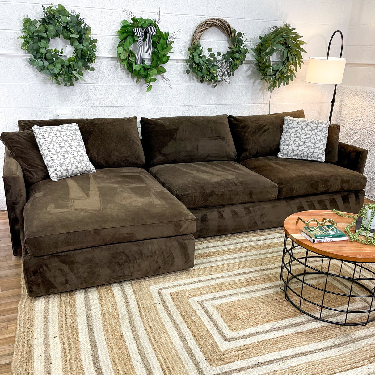 Crate & Barrel 2pc Deep Lounge Sectional - Pull Up A Couch