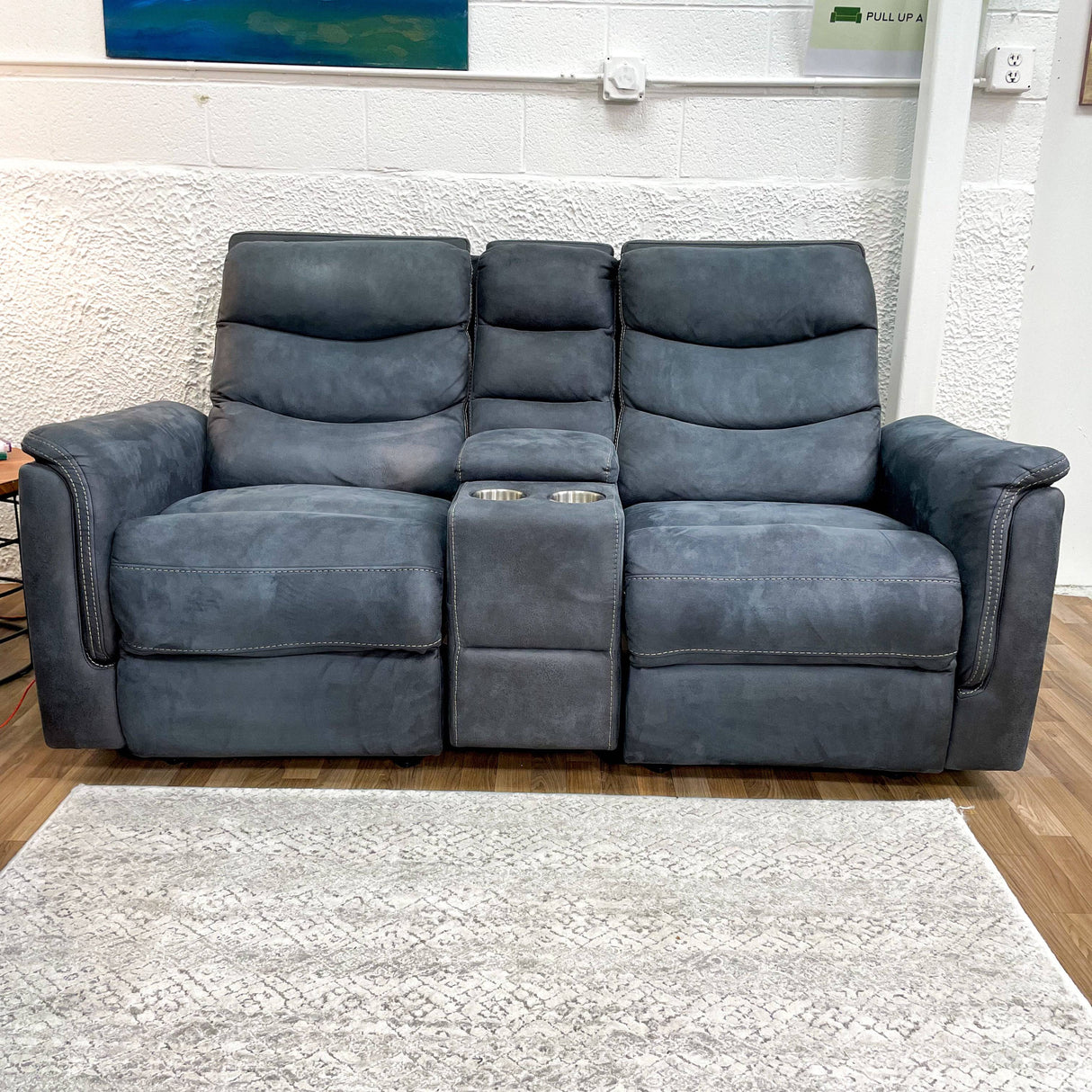 Sofa Loveseat Set with Recliners, Rockers, USB Ports - Pull Up A Couch