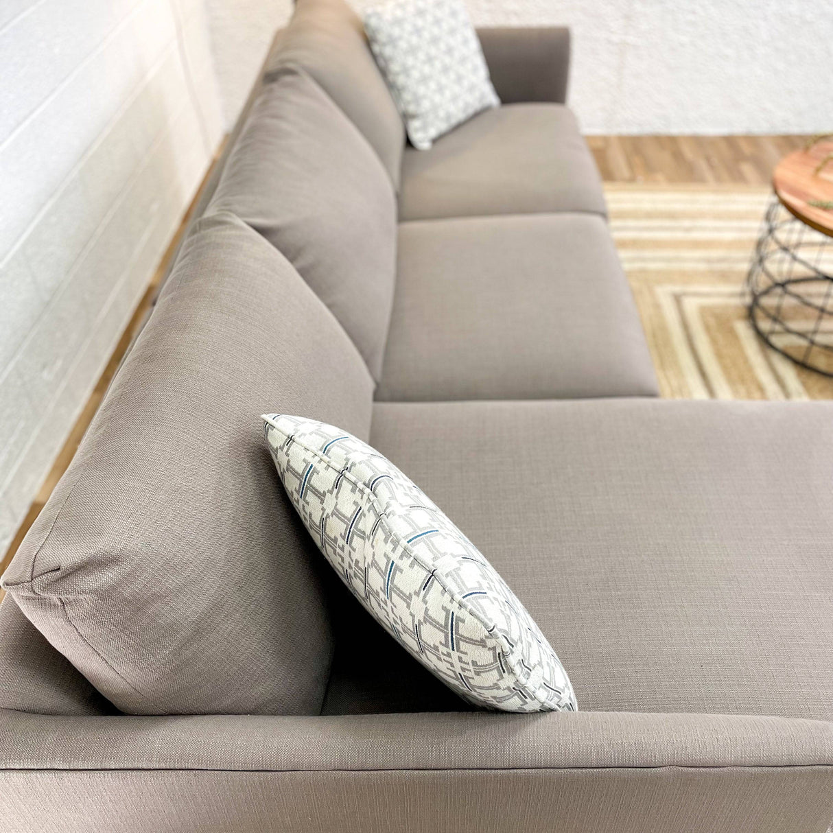 Crate & Barrel 2pc Sectional w/Chaise - Pull Up A Couch