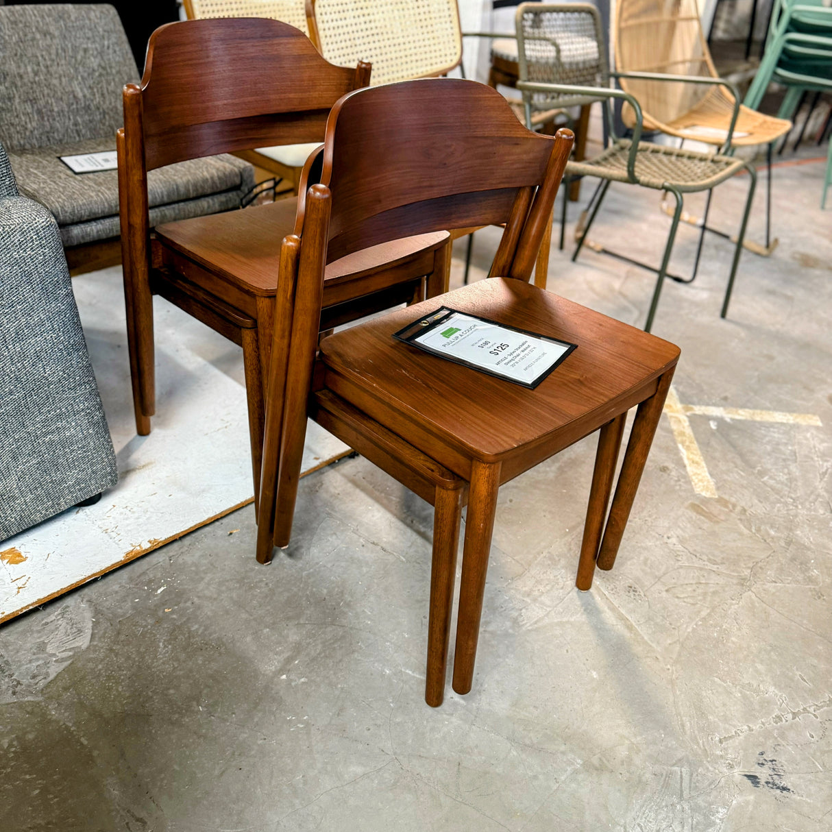 ARTICLE - Sylvo Stackable Dining Chair - Walnut