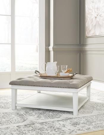 Kanwyn Upholstered Ottoman Coffee Table - Pull Up A Couch