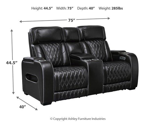 Boyington Power Reclining Loveseat with Console - Pull Up A Couch