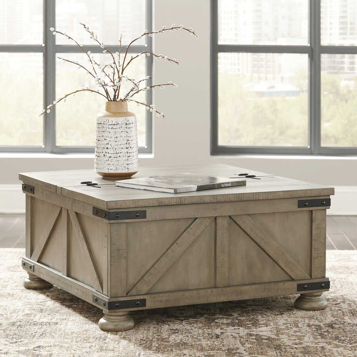 Aldwin Coffee Table With Storage - Pull Up A Couch