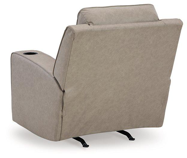 Lavenhorne recliner by Ashley Furniture featuring plush upholstery, padded armrests, and a comfortable reclining position.