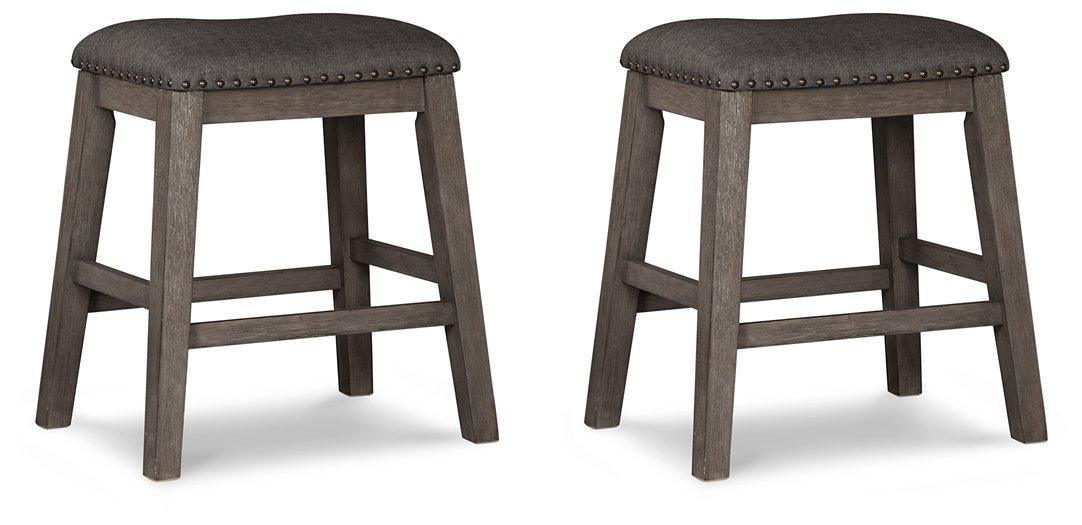 Caitbrook Counter Height Upholstered Bar Stool - Pull Up A Couch