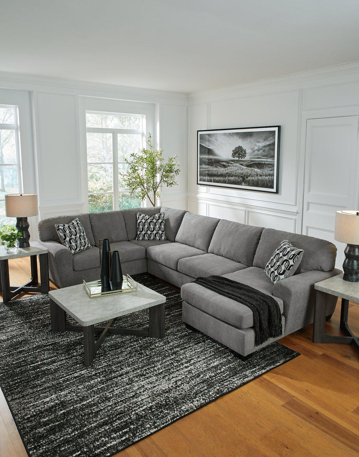 Birkdale Court Sectional with Chaise - Pull Up A Couch