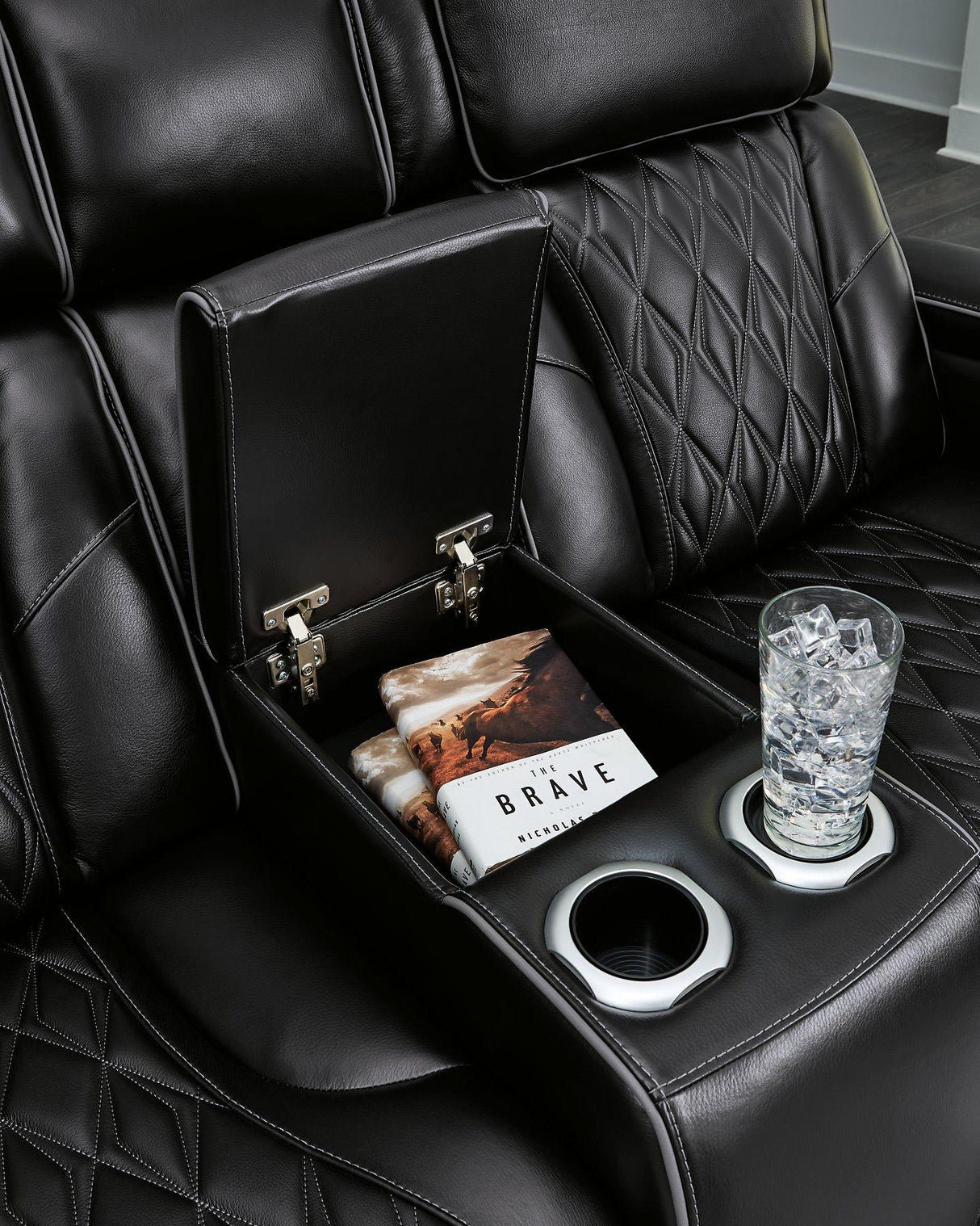 Boyington Power Reclining Loveseat with Console - Pull Up A Couch