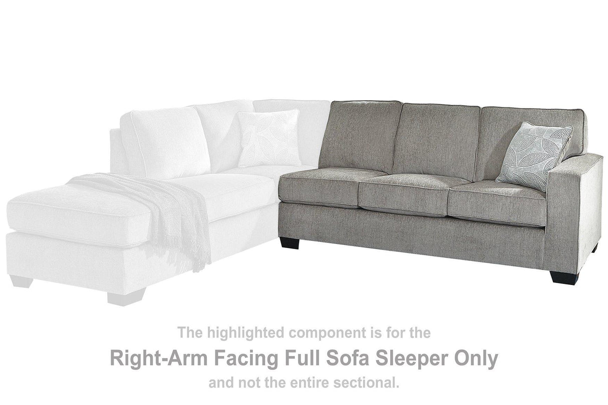 Altari Sleeper Sectional with Chaise - Pull Up A Couch