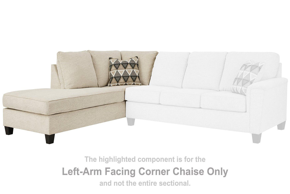 Abinger 2-Piece Sectional w/ Left Bumper Chaise