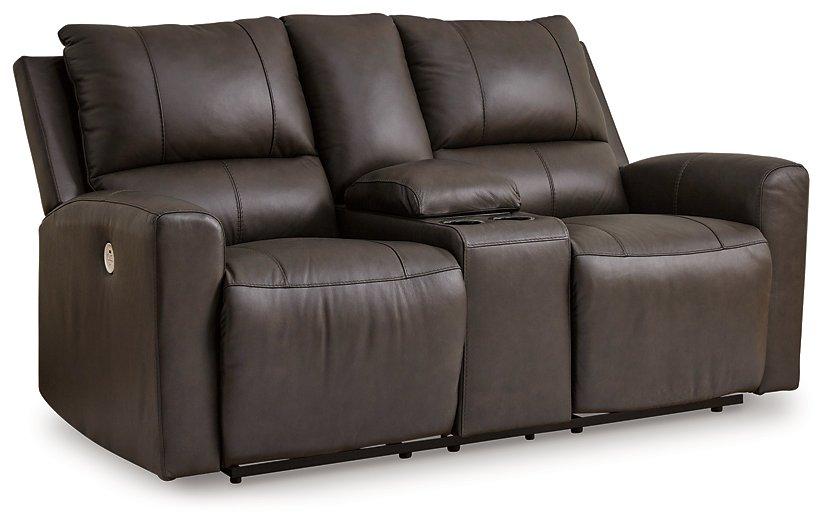 Boxmere Power Reclining Loveseat with Console - Pull Up A Couch
