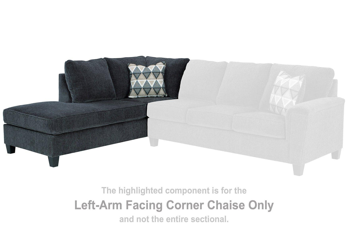 Abinger 2-Piece Sectional w/ Left Bumper Chaise