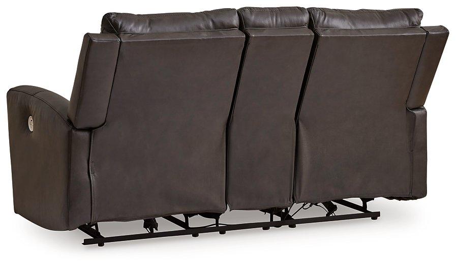 Boxmere Power Reclining Loveseat with Console - Pull Up A Couch