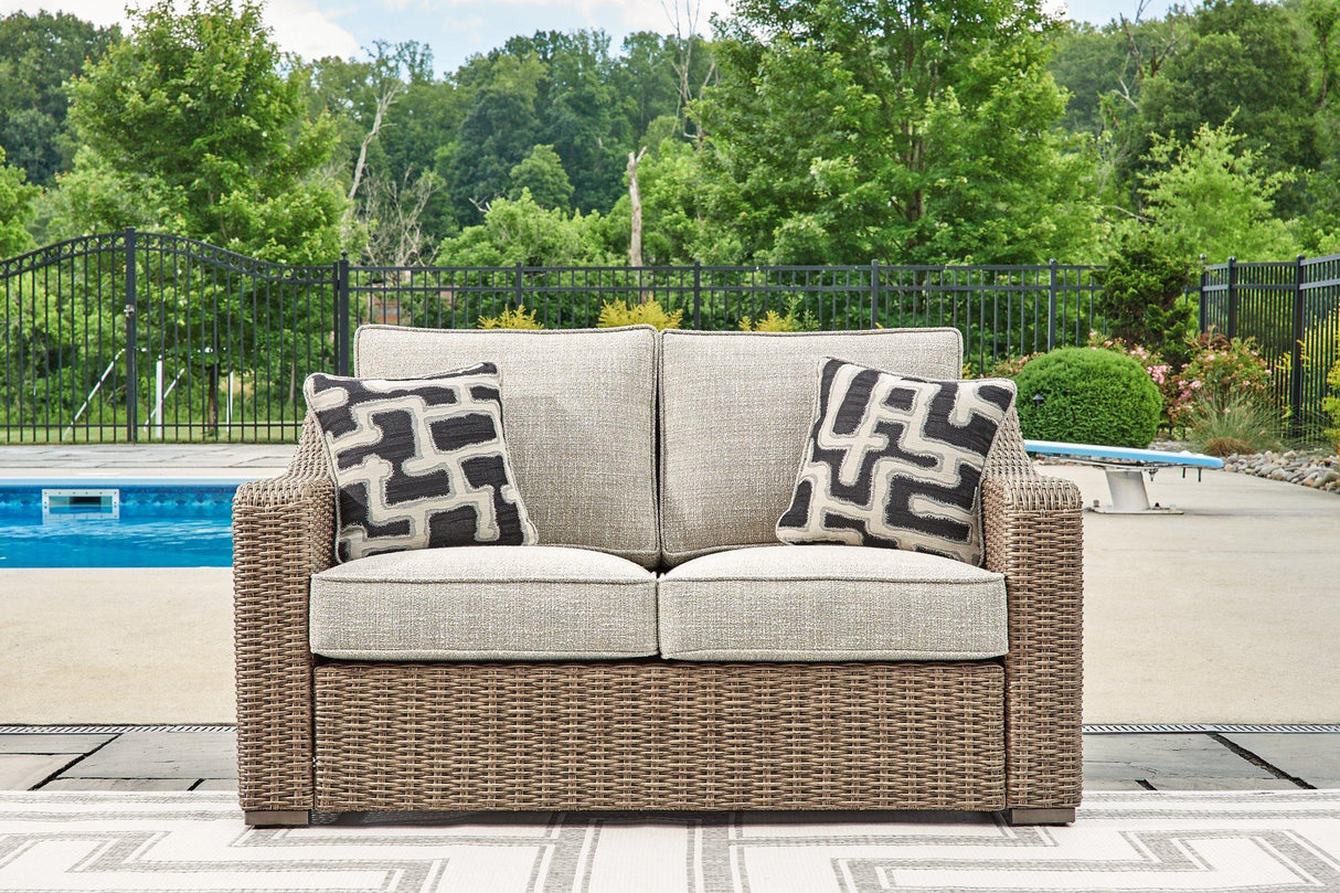Beachcroft Outdoor Loveseat with Cushion - Pull Up A Couch