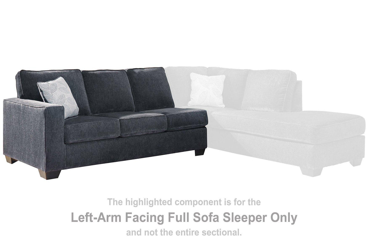 Altari Sleeper Sectional with Chaise - Pull Up A Couch