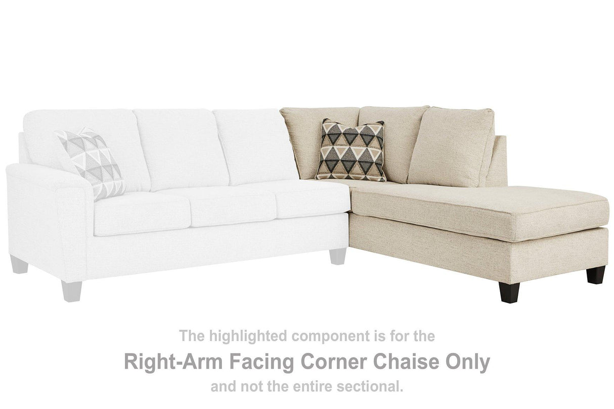 Abinger 2-Piece Sectional w/ Left Bumper Chaise