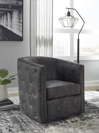 Brentlow Swivel Accent Chair - Pull Up A Couch