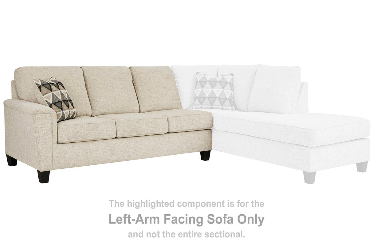 Abinger 2-Piece Sectional w/ Left Bumper Chaise