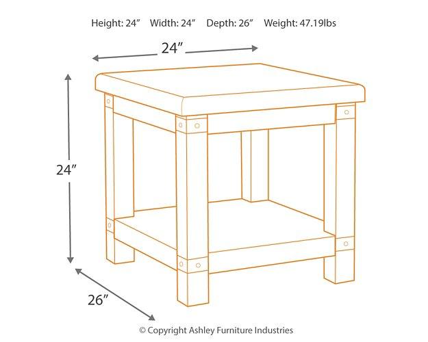 Carynhurst End Table - Pull Up A Couch