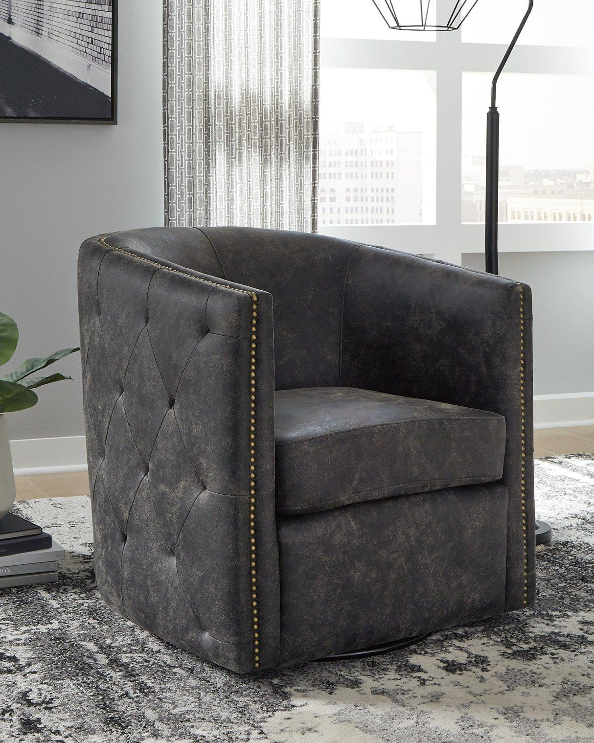 Brentlow Swivel Accent Chair - Pull Up A Couch
