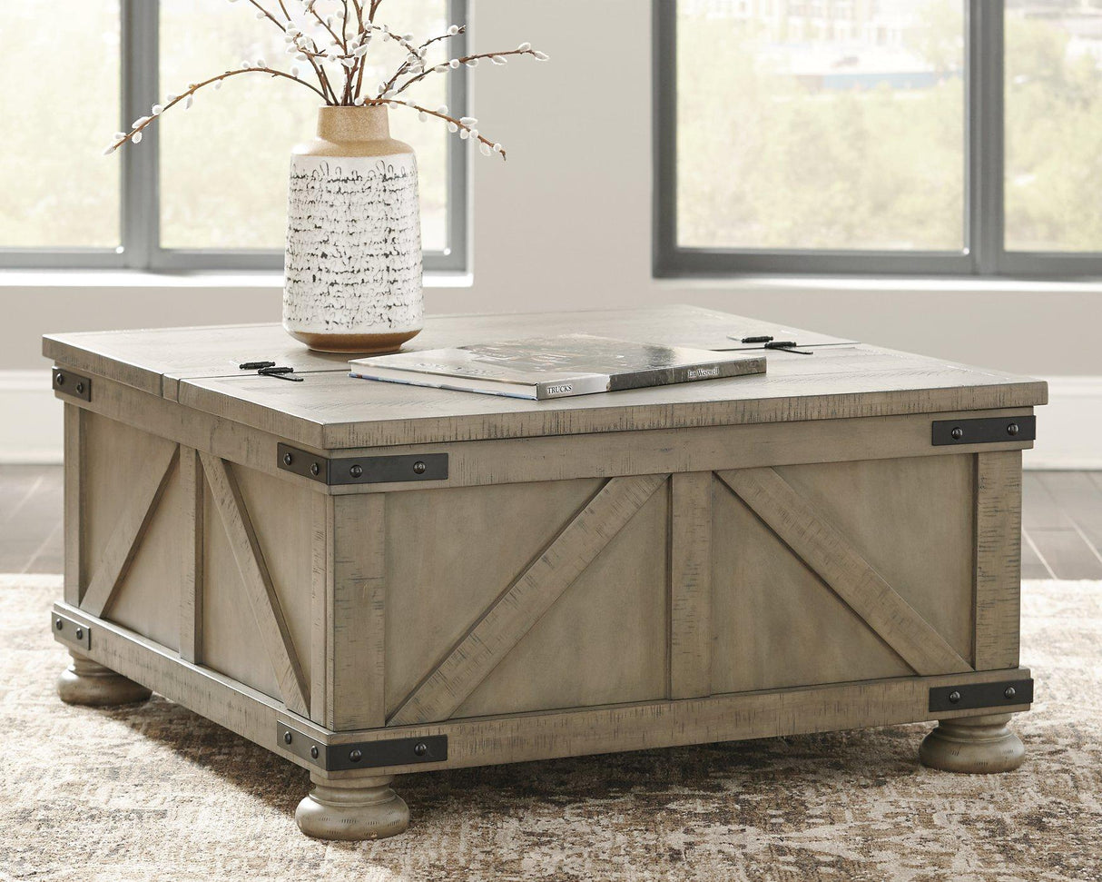 Aldwin Coffee Table With Storage - Pull Up A Couch